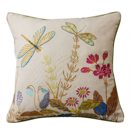 Coussin Brodé - La boutique de Véro